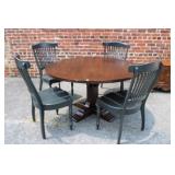 5 Pc. Stickley Nichols & Son Table and Chairs