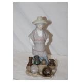 Lladro Porcelain 'Pottery Seller'