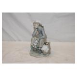 Lladro Porcelain 'Girl with Doll' 8.75in Tall