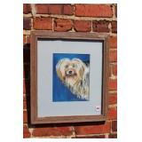 2005 signed CAM Acrylic 'Shih Tzu' 18' x 16'