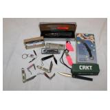 12 Pc. Misc Knives, Gerber, CRKT, Kershaw,