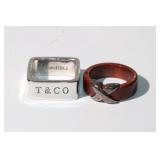 2 .925 Designer signed Tiffany & Co. Rings;