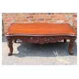 Nicely Carved Coffee Table