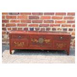 Antique Chinese Red lacqured ming-style petit