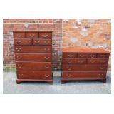 Pair of Mahagony Dresser & Chest of Drawers