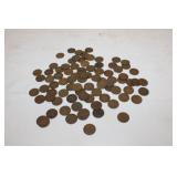 88 US Indian Pennies, various dates & conditions