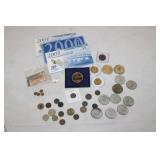 Interest lot of coins, tokens, medals, faux