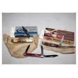 3pc Case Knives; Brown Peanut 6220, 52087 SS w/