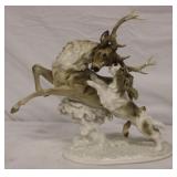 Hutschereuther Stag and Dog 12.25' x 13.5'