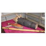25' African Drum & Water Gourd, Rain Stick
