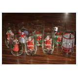 8pcs Vintage Coca Cola Glasses