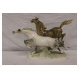 Hutschenreuther 2 roaring horses 11' x 15'