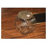 Antique Glass Sugar Jar w/ lid