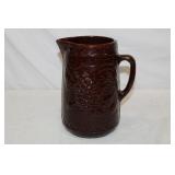 Antique Stoneware Buttermilk Pitcher 9.25'