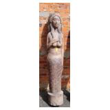 Vintage Carved Mermaid 72' Tall