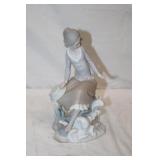 Lladro Porcelain 'Girl at the Seaside' Matte