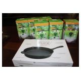 Wolfgang Puck cast iron skillet and 6 new mole