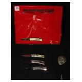 Vintage Kutmaster Display w/ 4 knives & Vintage