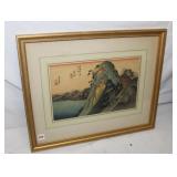 Japenese Wood Block Print by Utagawa Hiroshige