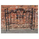 Queen Size Modern Metal Headboard w/ Bronze