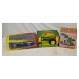 3pc lot; die cast 520 in a box John Deere,