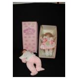 2pc Dolls; Cabbage Patch & Curity Porcelain