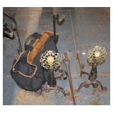 Wrought Iron Fireplace Hems (2)