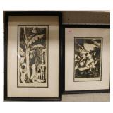 Pair of U. Reuben Block Prints