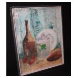 Beckford ca 1972 Thick Painted Still Life