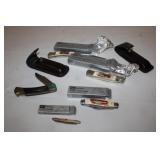 5pc Craftsman Knives; longest 8.5' open,