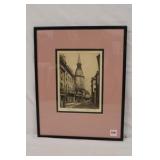 'Dana The Belfry' Engraving Florence Page