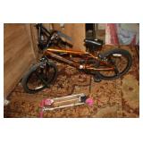 2pc Bicylcle and razor scooter