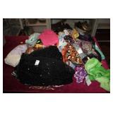 Large lot of scarves