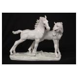 Hutschereuther White Porcelain Horses