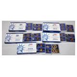 5 US Proof Sets; 2001, 2002, 2004, 2005, 2008