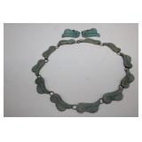 Mid-century modernist 925 sterling Taxco signed