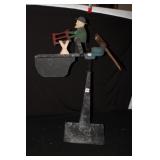 Vintage Whirley Bird Weathervane 32' tall man