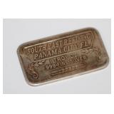 1 trou oz .9999 fine silver bar