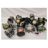 15x Penn/Phluger/Ocean City vintage reel lot