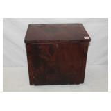 Antique Mahogany Traveling Writing Desk with Bone