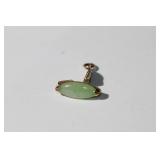 14kt  yellow gold Pendant in the form of a Sail