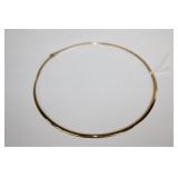 10ky YG Omega NEcklace, 16in Double Latch