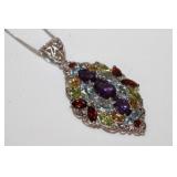New Large 1.5ï¿½ gemstone sterling