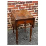 Antique One Drawer Drop Leaf Table