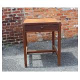 Antique Pine & Cherry One Drawer Desk, Missing