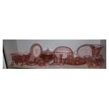 Large Collection of various of pink Depression