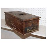 Wooden Cash Box Dated 1773?