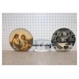 3 Painted Plates