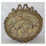 19th Century Italian 3D Relief Wall Plaque signed