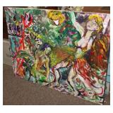 Large Oil on Canvas 36' x 48' signed